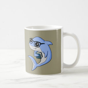 Caneca De Café Tubarão de "Fintellectual"!