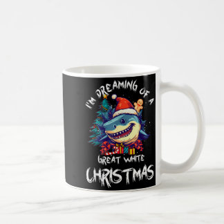 Caneca De Café Tubarão de Natal Chapéu do Papai Noel Xmas Papai N