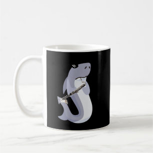 Caneca De Café Tubarão Engraçado Vestindo Óculos Solares Jogando