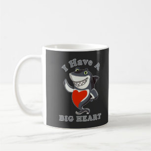 Caneca De Café Tubarão Eu Tenho Um Grande Dia de os namorados De