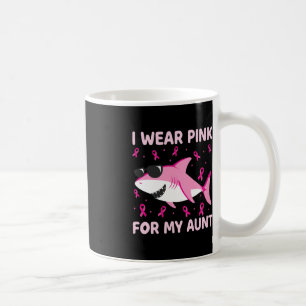 Caneca De Café Tubarão Eu Visto Rosa Para Minha Tia Crianças Canc
