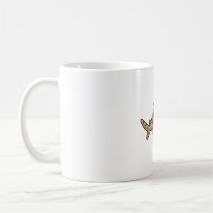 Caneca De Café Tubarão Leopardo Kawaii