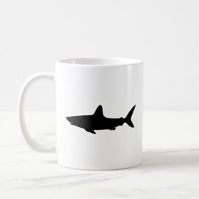 Caneca De Café Tubarão Nadando (Esquerda)