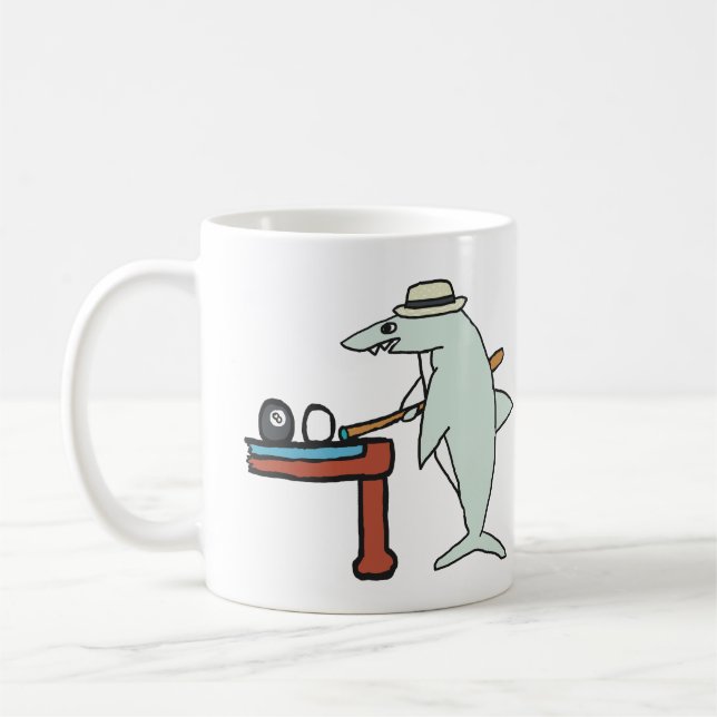 Caneca De Café Tubarão piscina (Esquerda)