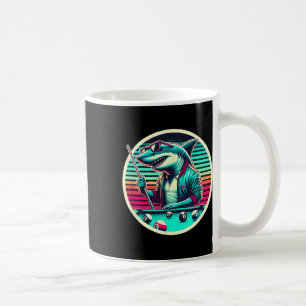 Caneca De Café Tubarão piscina Domina O Jogo Com Precisão E Habil