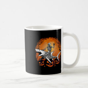 Caneca De Café Tubarão Preguiçoso Costume De Halloween Funny Anim