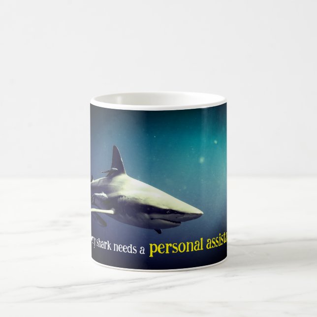Caneca De Café Tubarão-preto oceânico submarino (Centro)