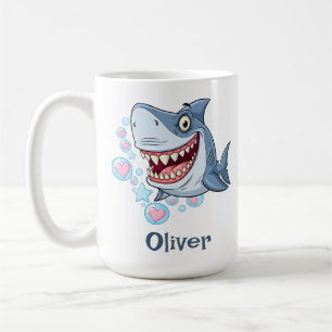 Caneca De Café Tubarão Sorridente Divertido