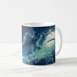 Caneca De Café Tubarão Splashy