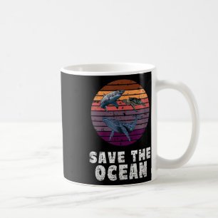 Caneca De Café Tubarão, tartaruga marinha, baleia, proteção ambie