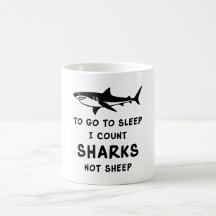 Caneca De Café Tubarões-peixes-espinho-do-mar Oceano Legal Presen