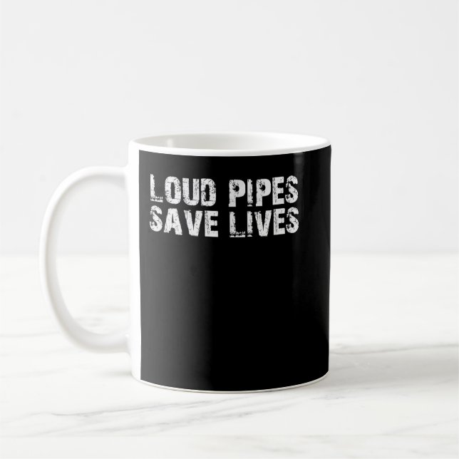 Caneca De Café Tubos Vivos Salvem Vidas Carro Mecânico Biker Moto (Esquerda)