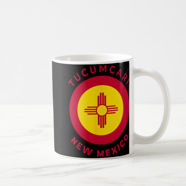 Caneca De Café Tucari New Mexico Nm Flag Zia Souvenir  (Direita)