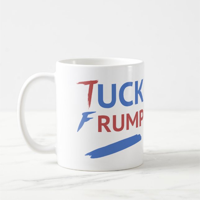 Caneca De Café Tuck Frump Anti-Trump (Esquerda)
