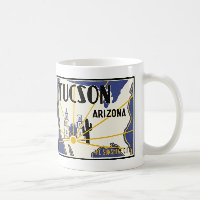 Caneca De Café Tucson Arizona Café Mug (Direita)