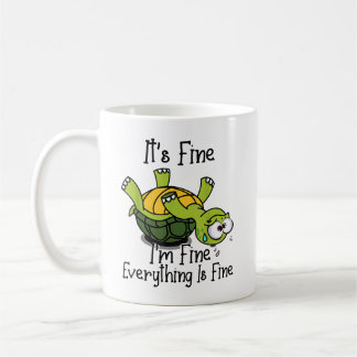 Caneca De Café Tudo bem Estou bem Tudo está bem Engraçado Fofo T