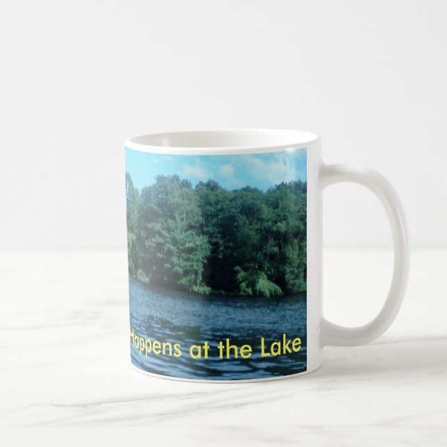 Caneca De Café Tudo bom acontece no lago (Direita)