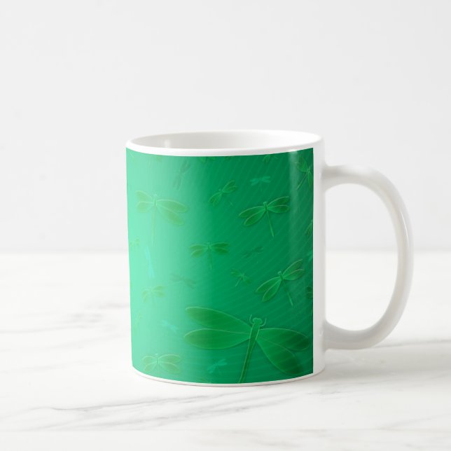 Caneca De Café Tudo é cheio das libélulas (Direita)