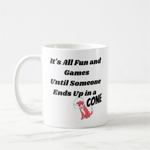 Caneca De Café Tudo é Diversão e Jogos... Cone - Humor de Vet Tec