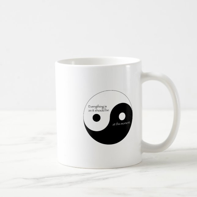 Caneca De Café Tudo é enquanto deve ser (Direita)