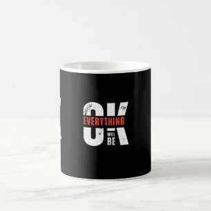 Caneca De Café Tudo ficará bem, muito bem - Positivo e alto-falan