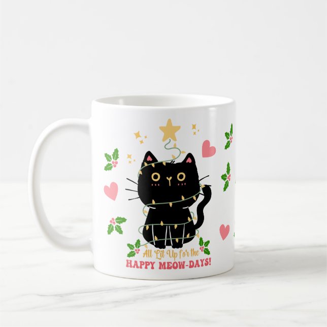 Caneca De Café Tudo iluminado para os felizes meow-days (Esquerda)