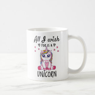 Caneca De Café Tudo o que desejo é um Unicórnio