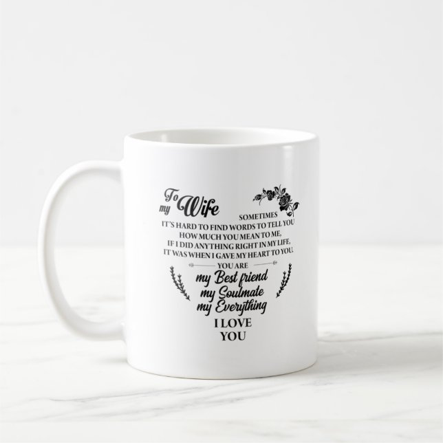 Caneca De Café Tudo o que eu te amo. (Esquerda)