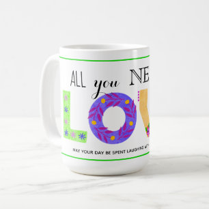 Caneca De Café Tudo o que precisamos é AMOR Bohemian Coffee Mug