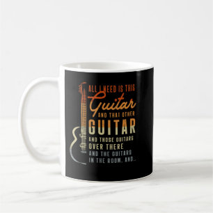 Caneca De Café Tudo O Que Preciso É Da Proibição De Música Guitar