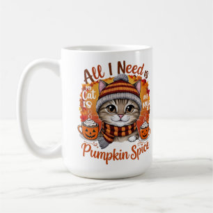 Caneca De Café Tudo o que preciso é do meu gato e da minha camise