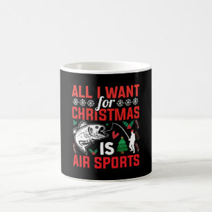 Caneca De Café Tudo o que Quero no Natal é Esporte Aéreo