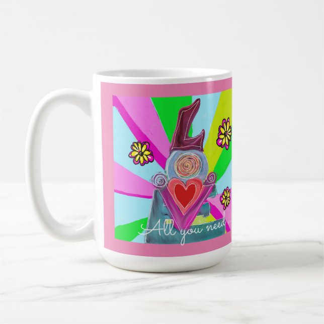Caneca De Café Tudo o que Você Precisa….Compartilhe o Amor  (Esquerda)