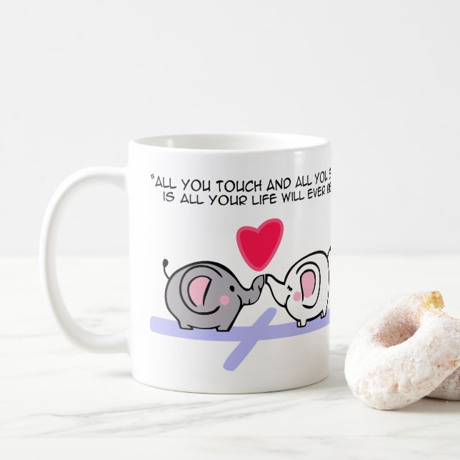 Caneca De Café Tudo o que você toca (Com Donut)