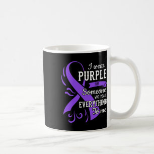 Caneca De Café Tudo Para Mim Dia da Epilepsia Laço Roxo Epilepsia
