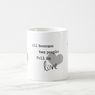 Caneca De Café Tudo porque duas pessoas apaixonaram-se por um sim