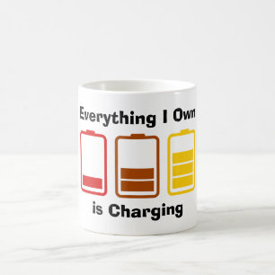 Caneca De Café Tudo que eu possuo está cobrando