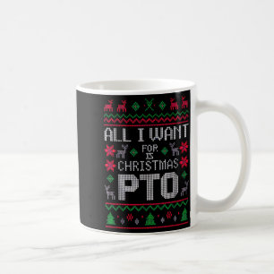 Caneca De Café Tudo Que Eu Quero Para O Natal É Pto Engraçado Fér