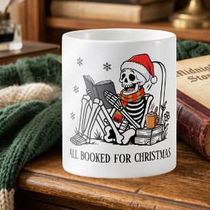 Caneca De Café Tudo Reservado Para O Natal Esqueleto Divertido De