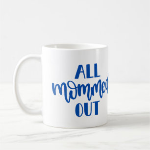 Caneca De Café Tudo Tirado, Design Azul