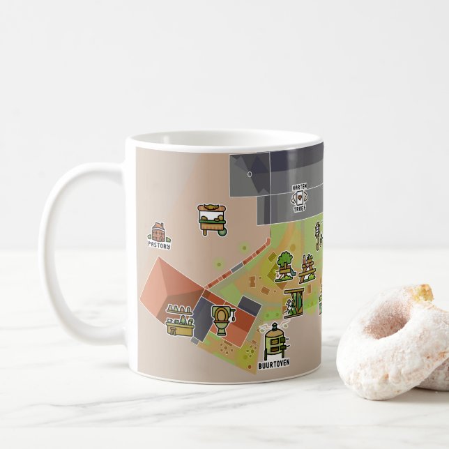 Caneca De Café Tuinkaart Pastory Koffie en Thee (Com Donut)