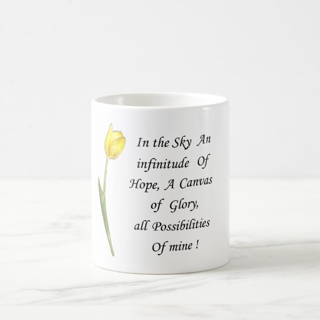 Caneca De Café Tulipa Amarela (Centro)