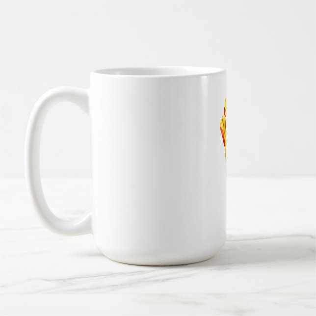 Caneca De Café Tulipa amarela e vermelha (Esquerda)