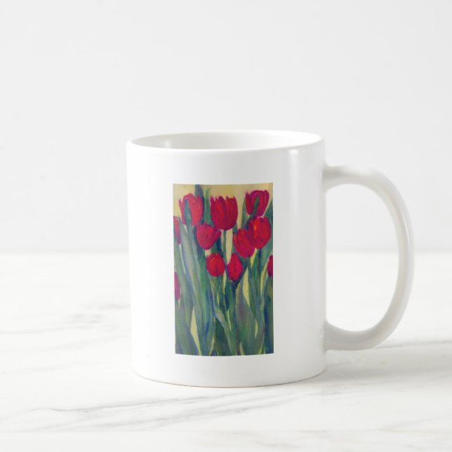 Caneca De Café tulipa vermelha (Direita)