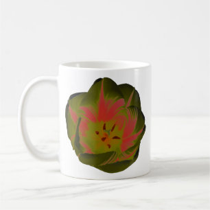Caneca De Café Tulipa Vermelha Gótica