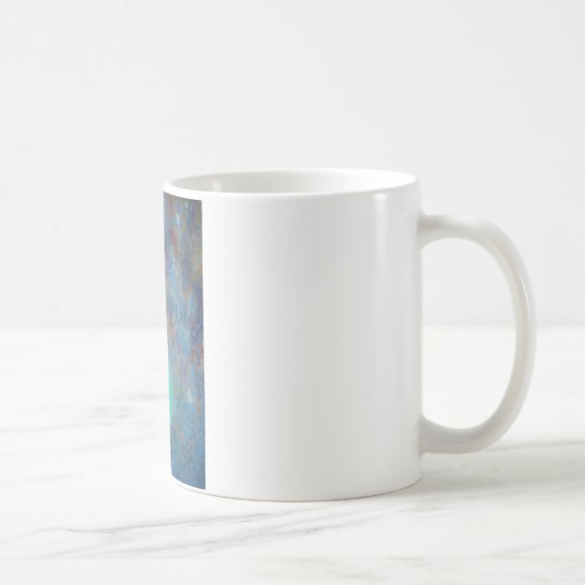 Caneca De Café Tulipa Vermelha na Cinza Azul (Direita)