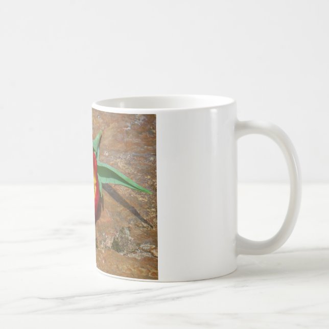 Caneca De Café Tulipa Vermelha primavera (Direita)