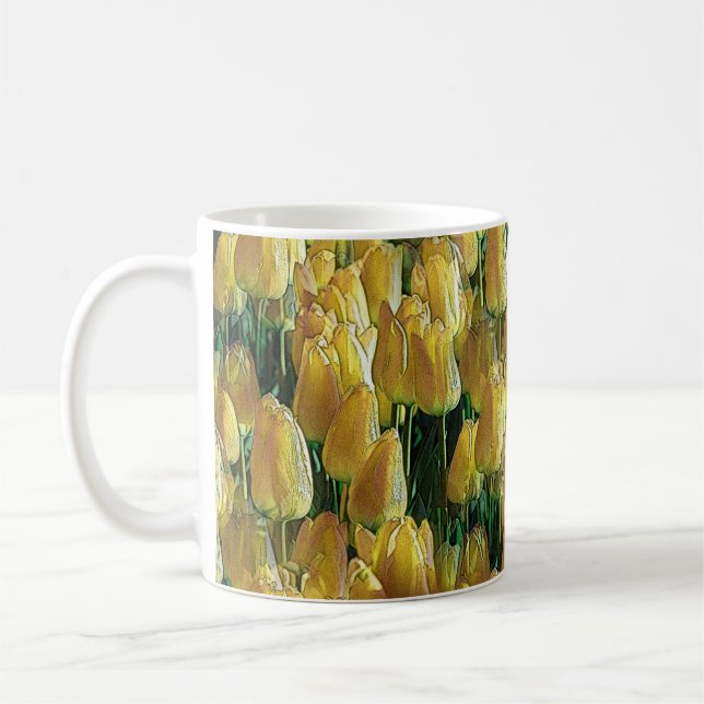 Caneca De Café Tulipas Amarelas Sunshine (Esquerda)