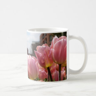 Caneca De Café Tulipas cor-de-rosa no extremo norte de Boston