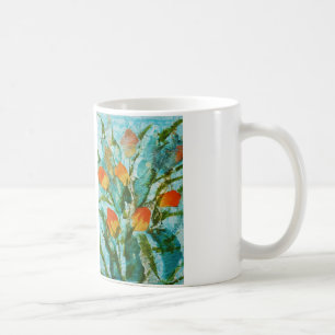 Caneca De Café Tulipas do primavera da pintura das belas artes do
